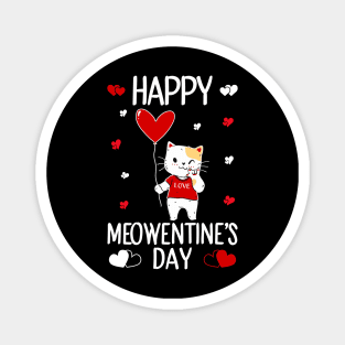 Cute Cat Valentines Day for Girls Magnet